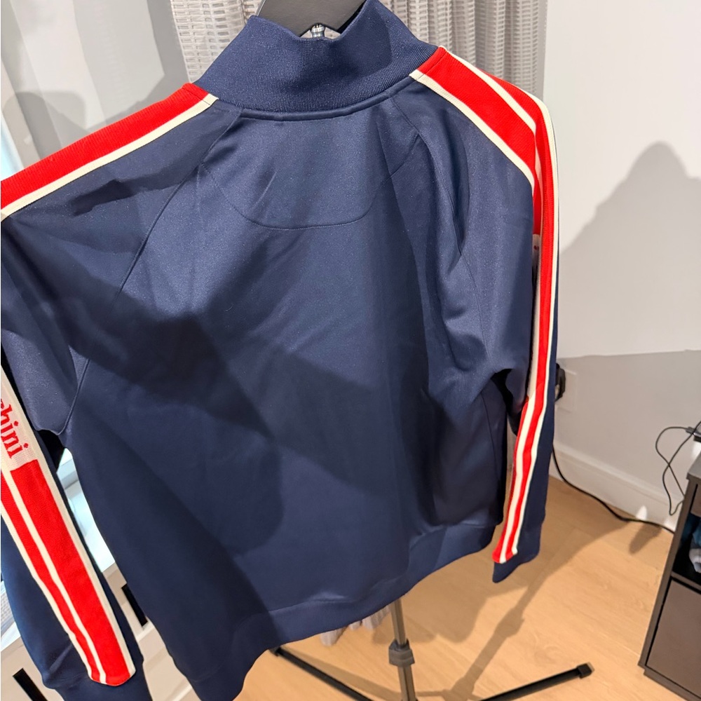 Sergio Tacchini Navy Jacket with Red & White Stripes - Picture 4 of 4